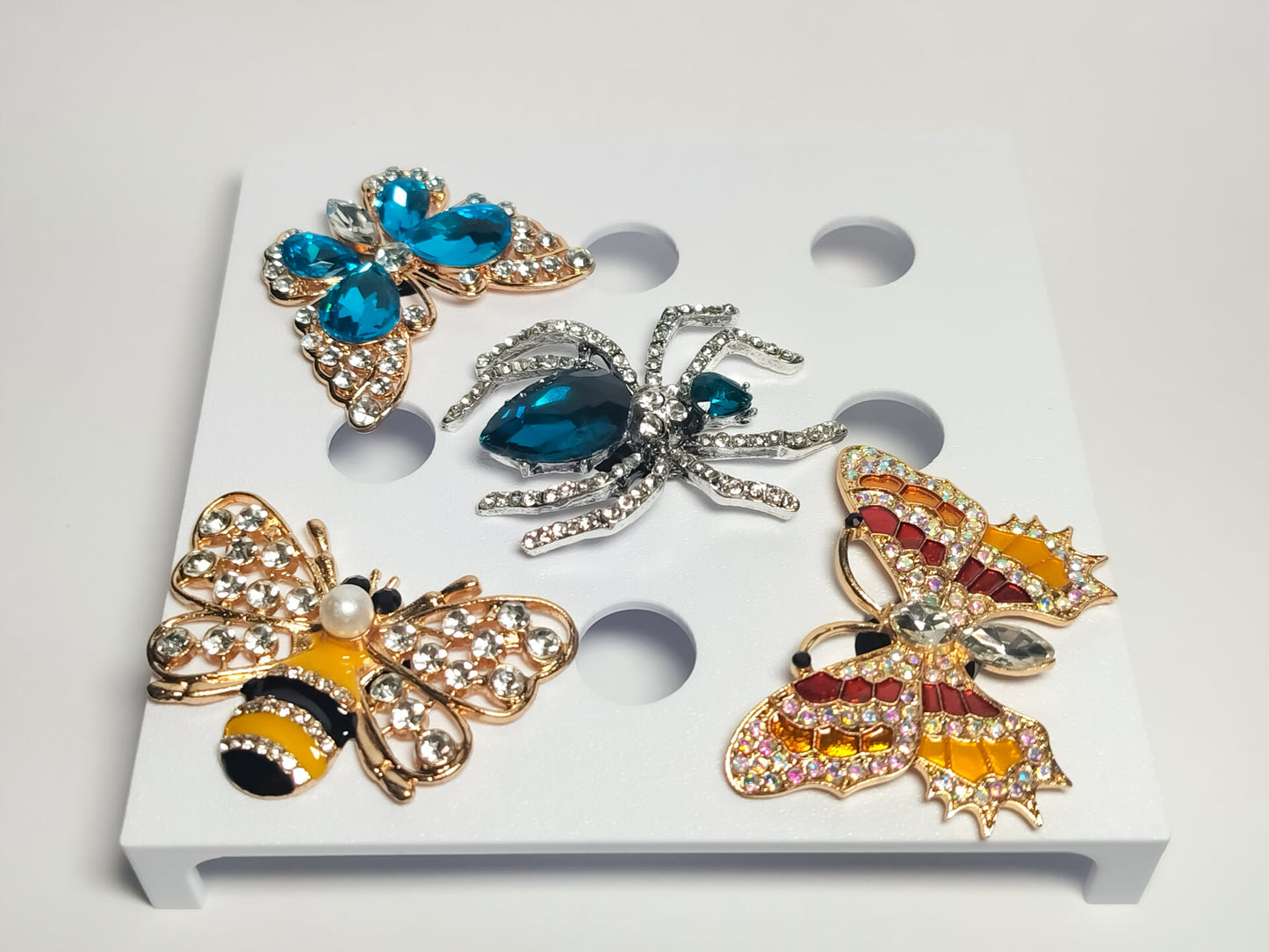 Rhinestone Bug Clog Charms