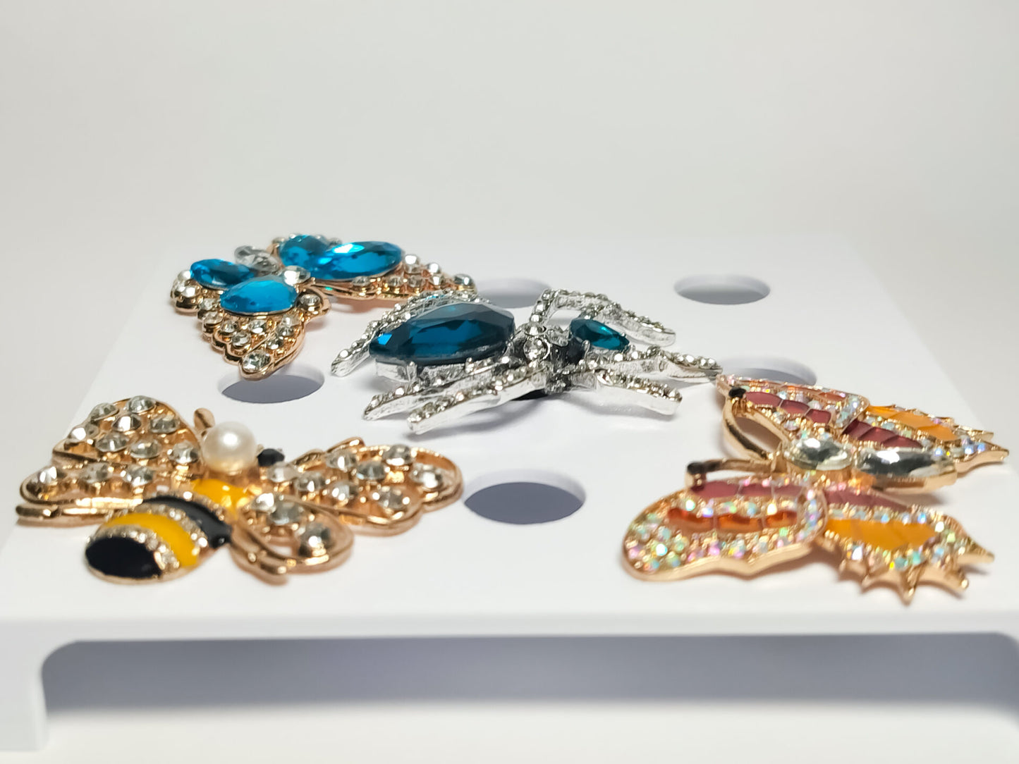 Rhinestone Bug Clog Charms
