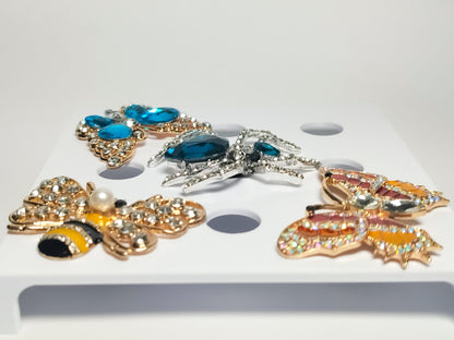 Rhinestone Bug Clog Charms