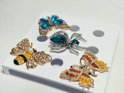 Rhinestone Bug Clog Charms