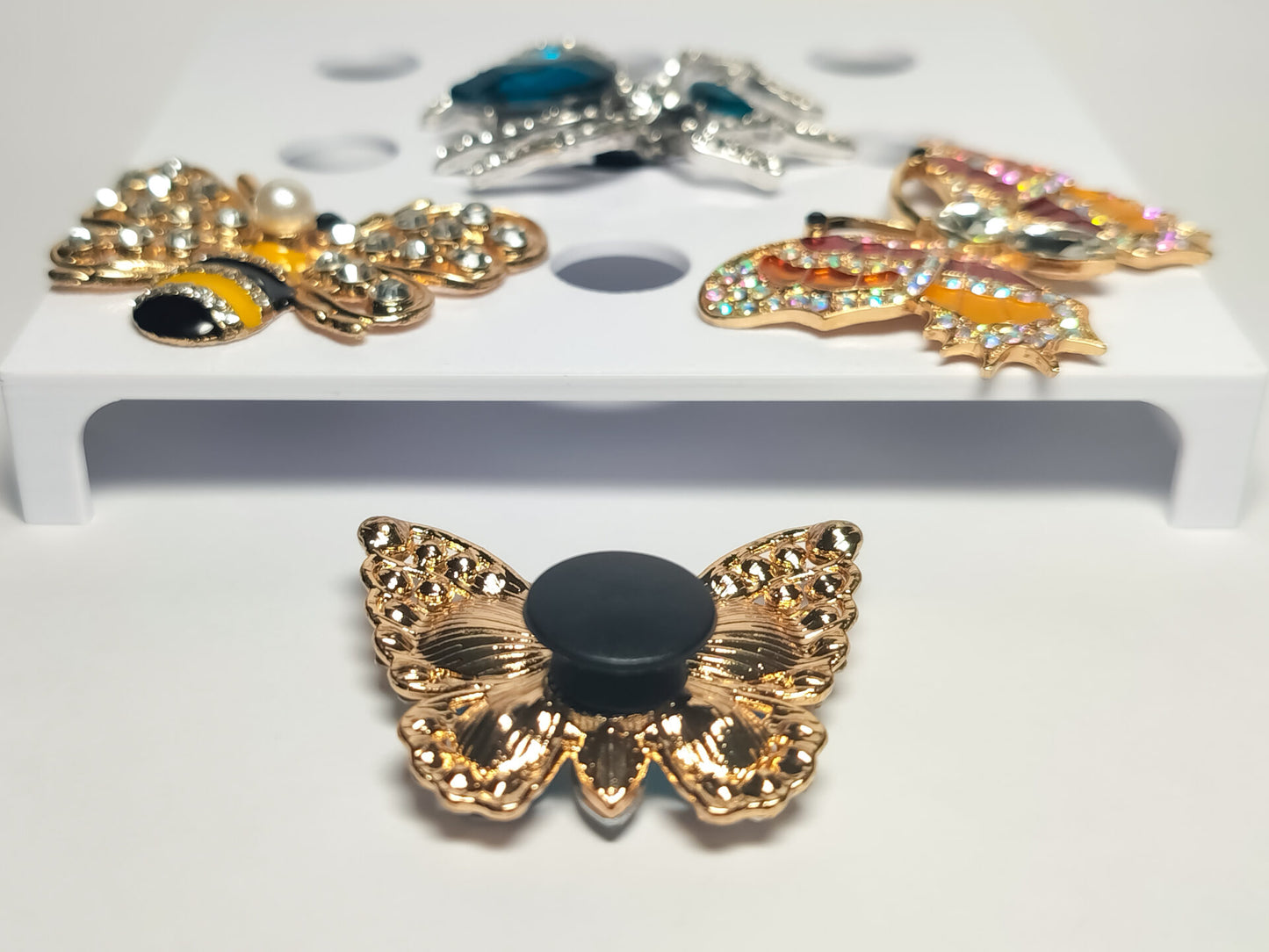 Rhinestone Bug Clog Charms