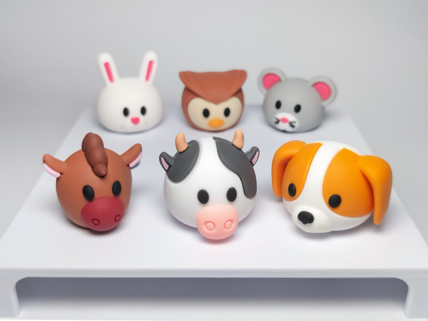 Animal Faces Clog Charms