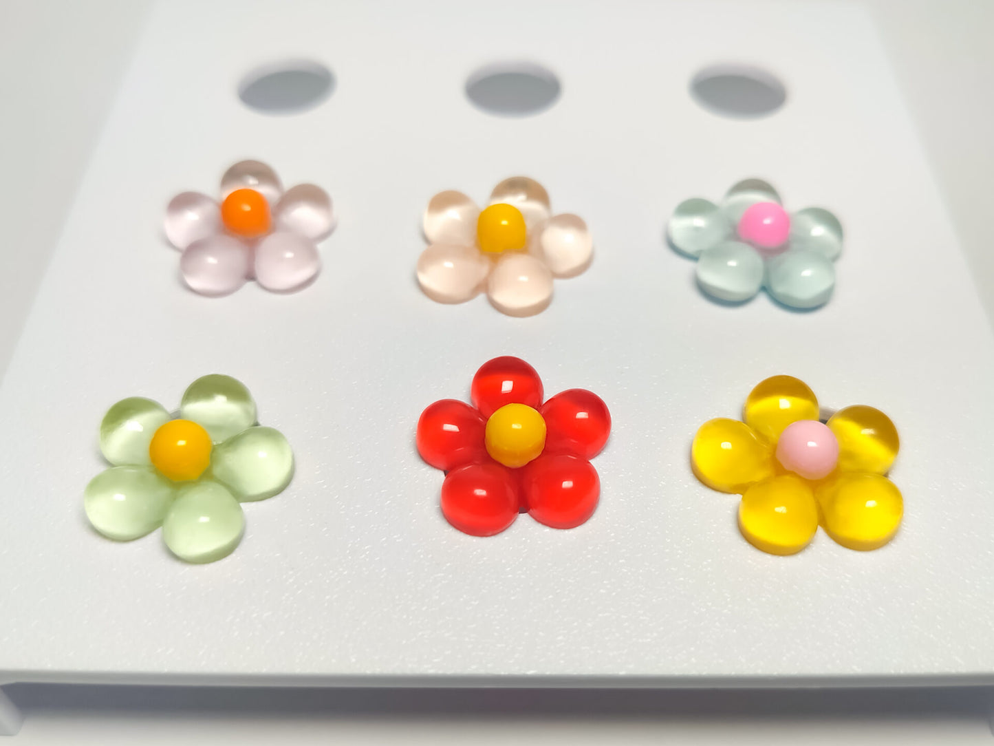 Cosmos Flower Jelly Clog Charms