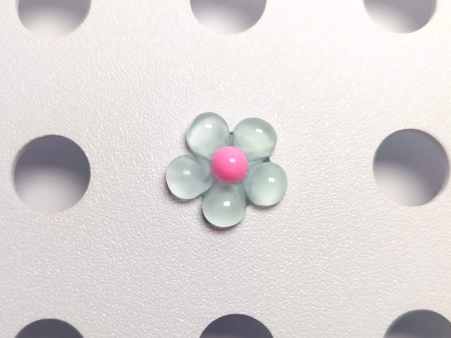 Cosmos Flower Jelly Clog Charms
