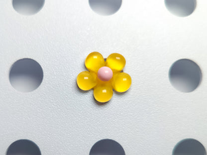 Cosmos Flower Jelly Clog Charms