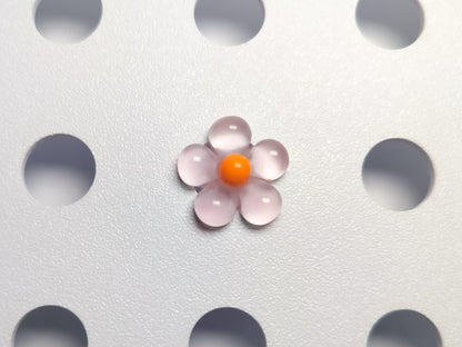 Cosmos Flower Jelly Clog Charms