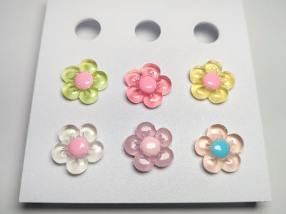 Pastel Jelly Flower Clog Charms