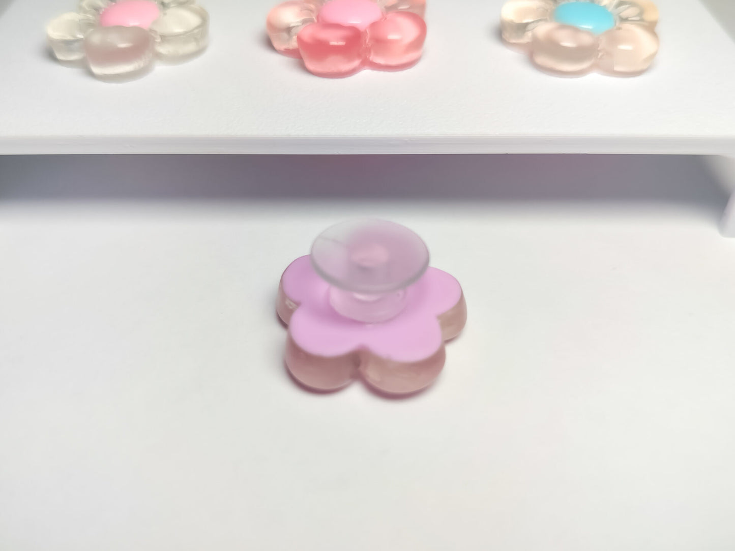 Pastel Jelly Flower Clog Charms