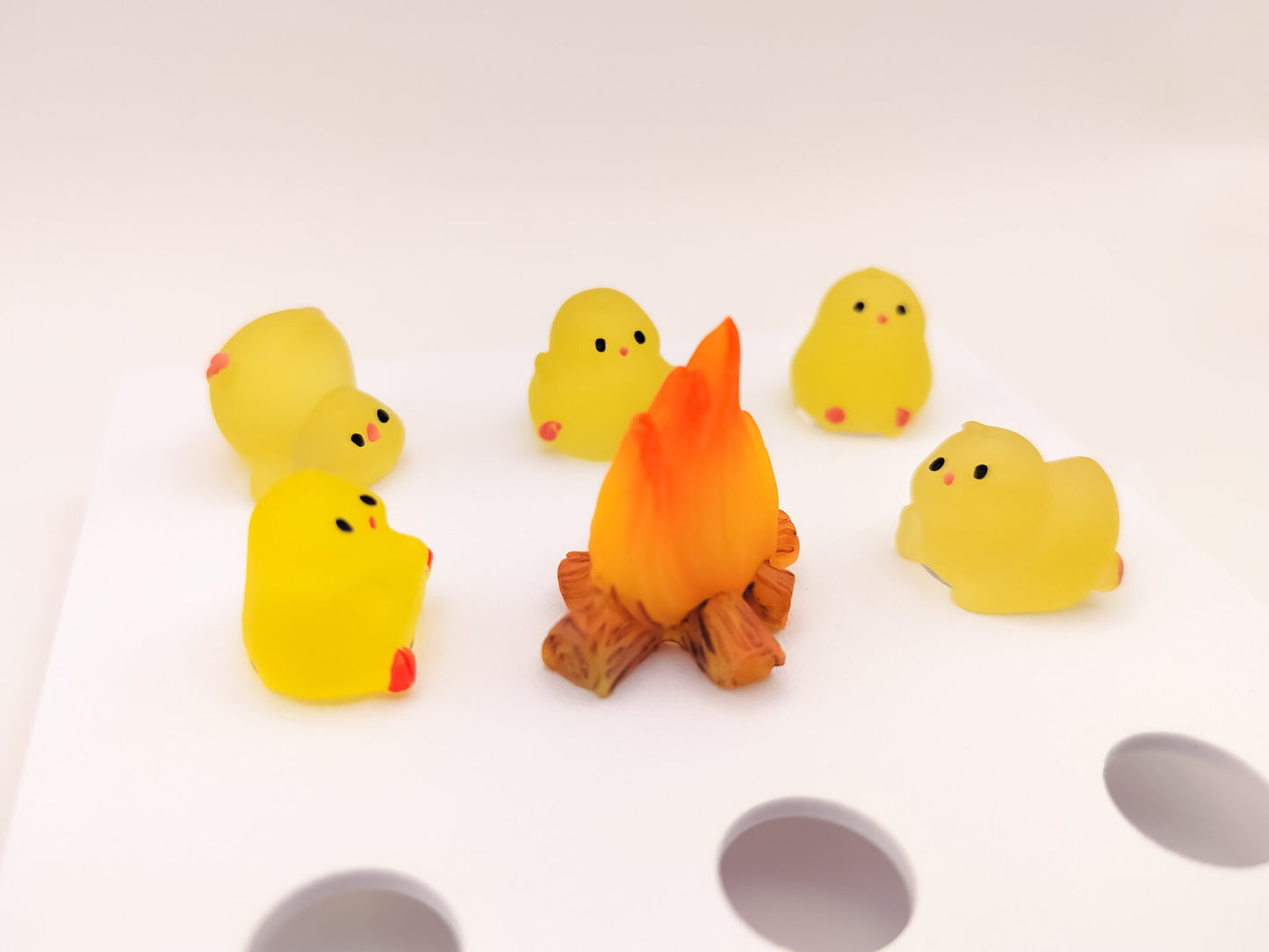 Chickens By The Fire Clog Charms 6pc Set