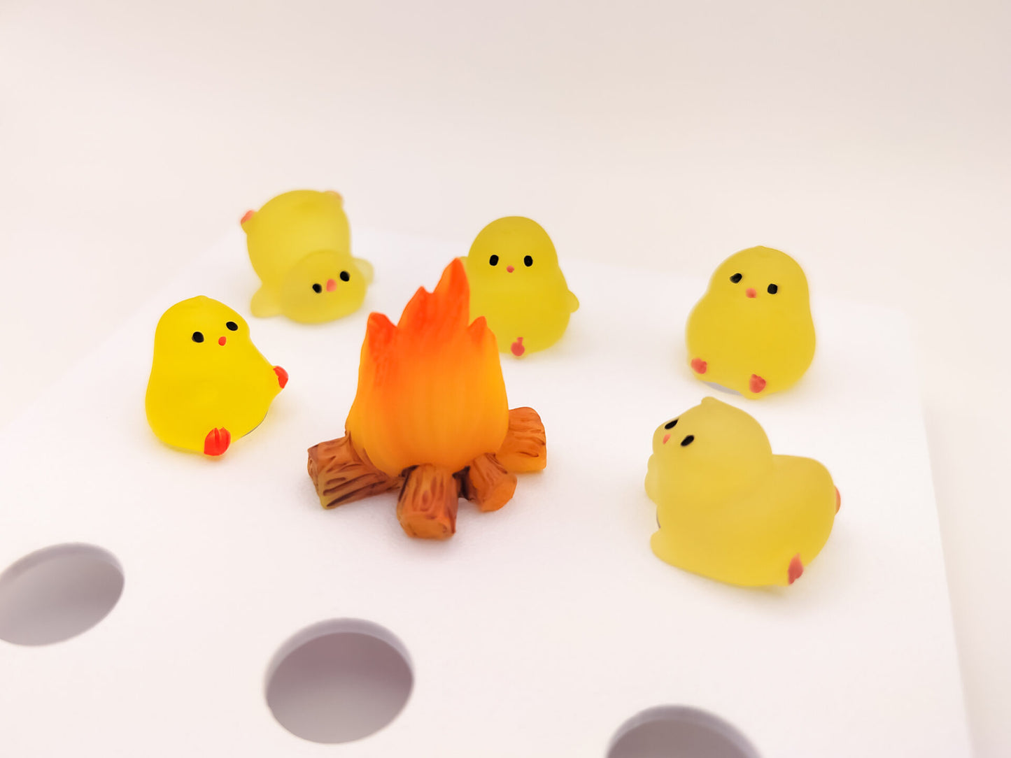Chickens By The Fire Clog Charms 6pc Set