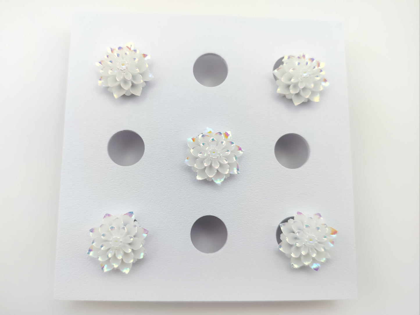 White Rose Clog Charms