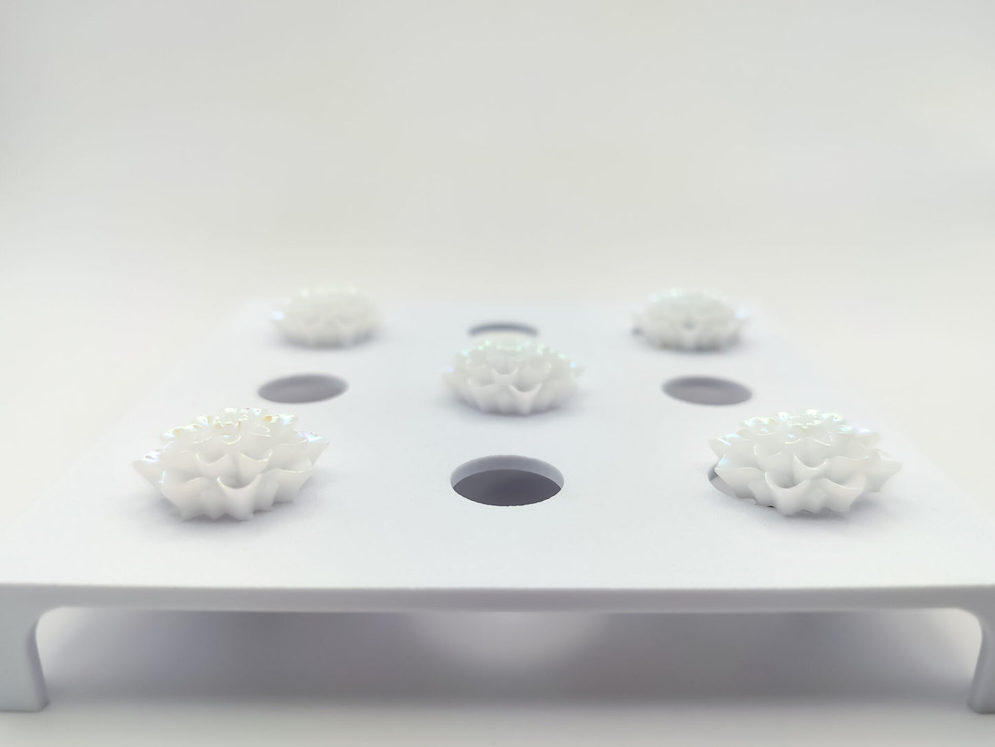 White Rose Clog Charms