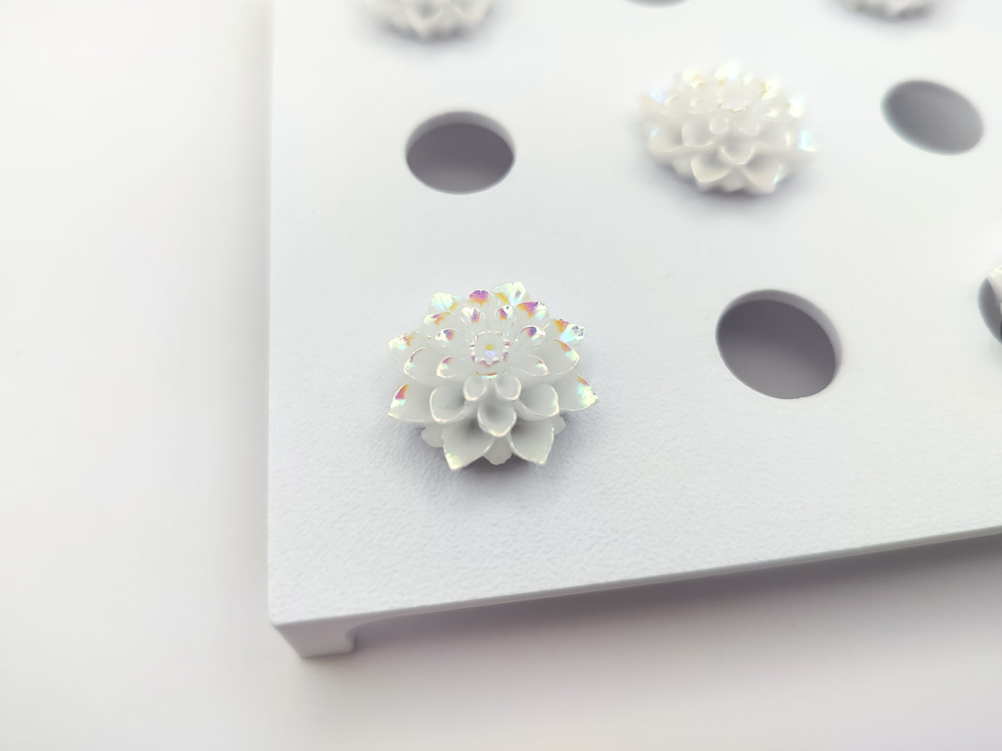 White Rose Clog Charms