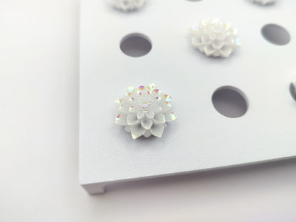 White Rose Clog Charms