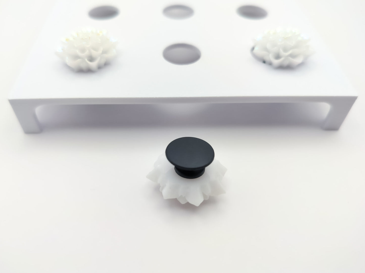 White Rose Clog Charms