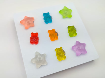 Gummy Bears & Stars Clog Charms 14pc Set