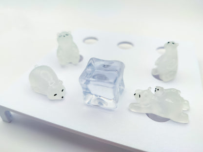Polar Bears Clog Charms 5pc Set