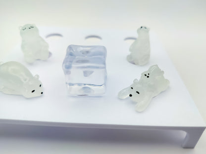 Polar Bears Clog Charms 5pc Set