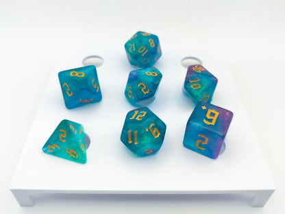 D&D Dice Clog Charm 7pc Set