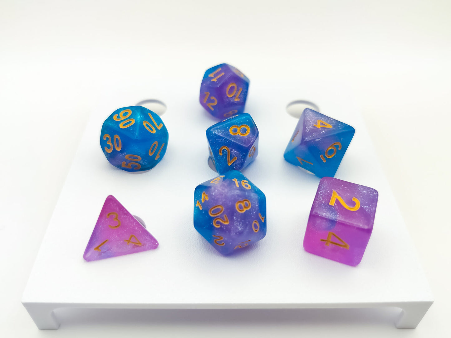 D&D Dice Clog Charm 7pc Set