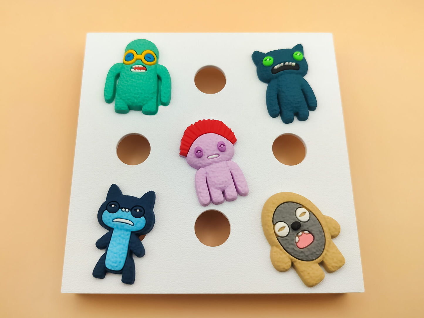 Ugly Monster Clog Charms