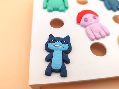 Ugly Monster Clog Charms
