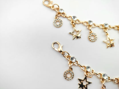 Gold Star Shoe Chains 2pc Set