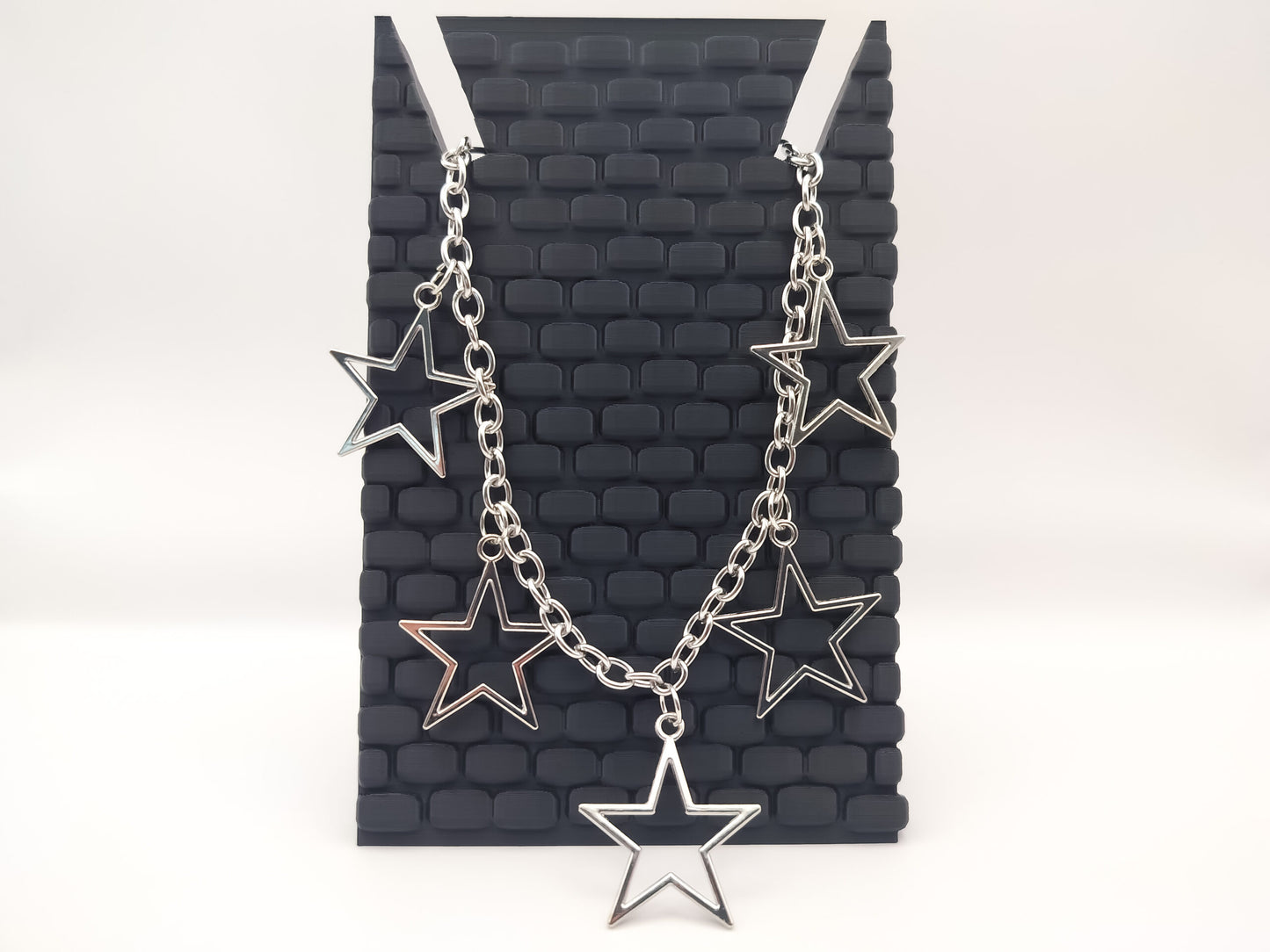 Silver Star Shoe Chains 2pc Set