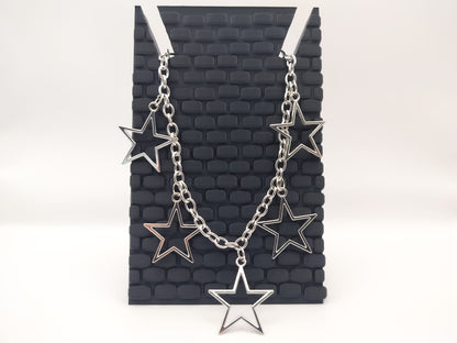 Silver Star Shoe Chains 2pc Set