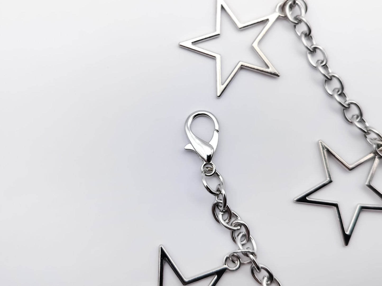 Silver Star Shoe Chains 2pc Set