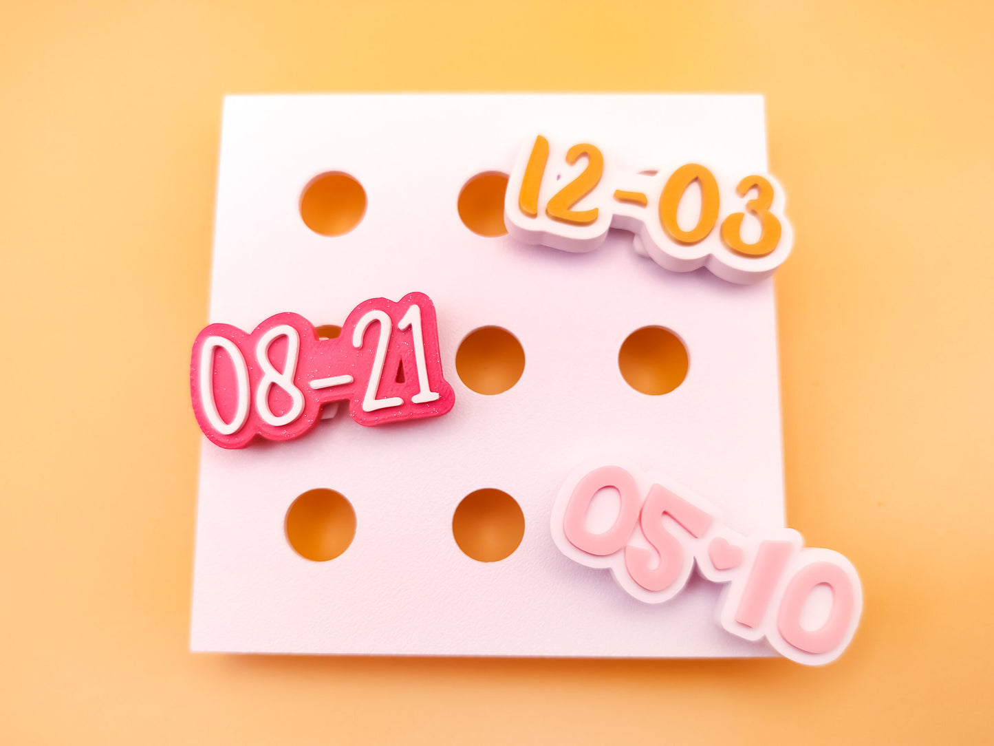 Personalized Date Shoe Charms