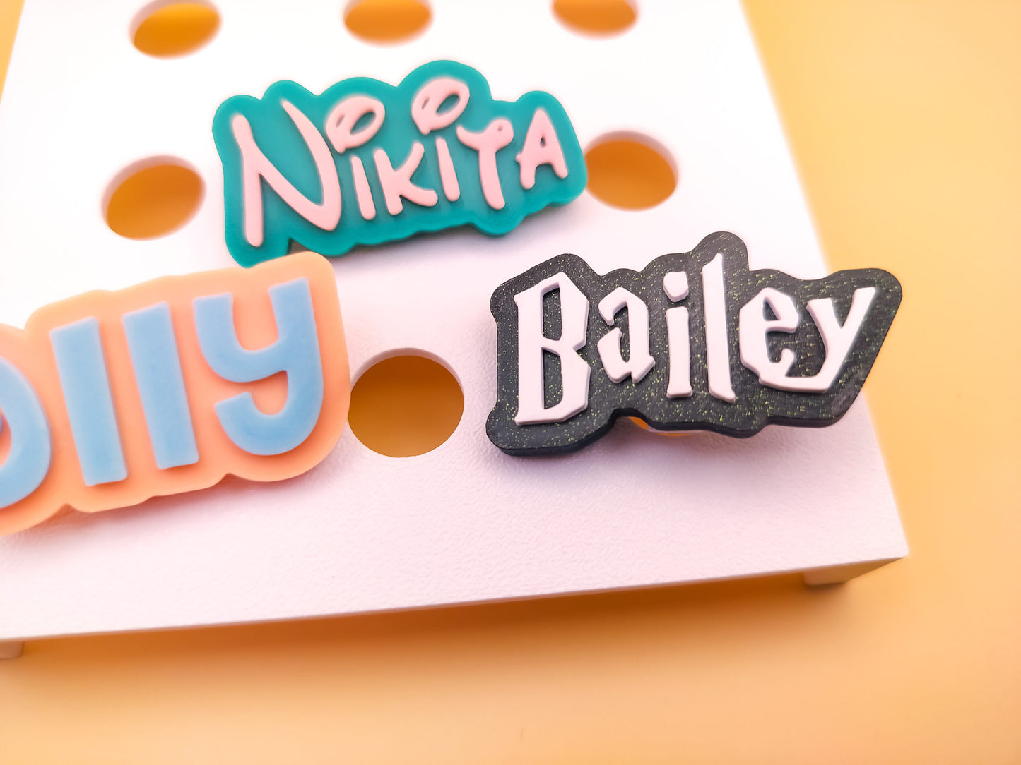 Personalized Name Shoe Charms