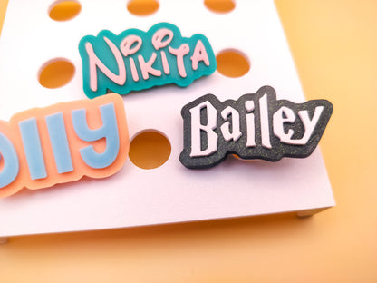 Personalized Name Shoe Charms