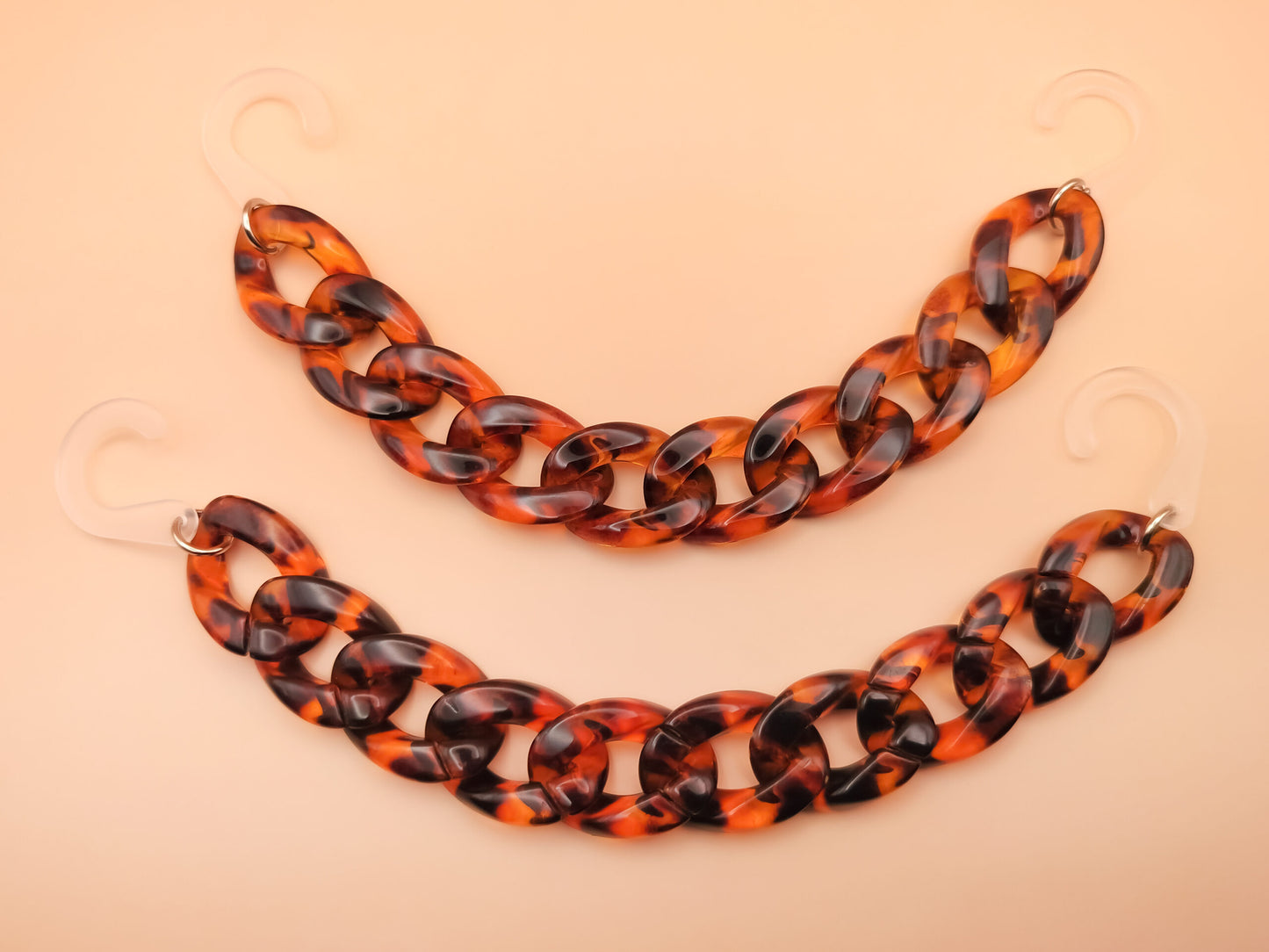 Leopard Print Clog Chains 2pc Set