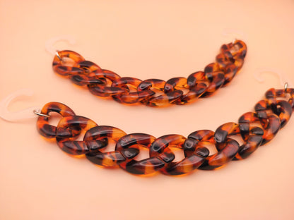 Leopard Print Clog Chains 2pc Set