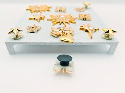 Gold Stars Clog Charms 18pc Set