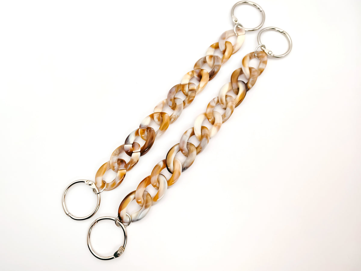 Marmor-Clog-Ketten 2er-Set