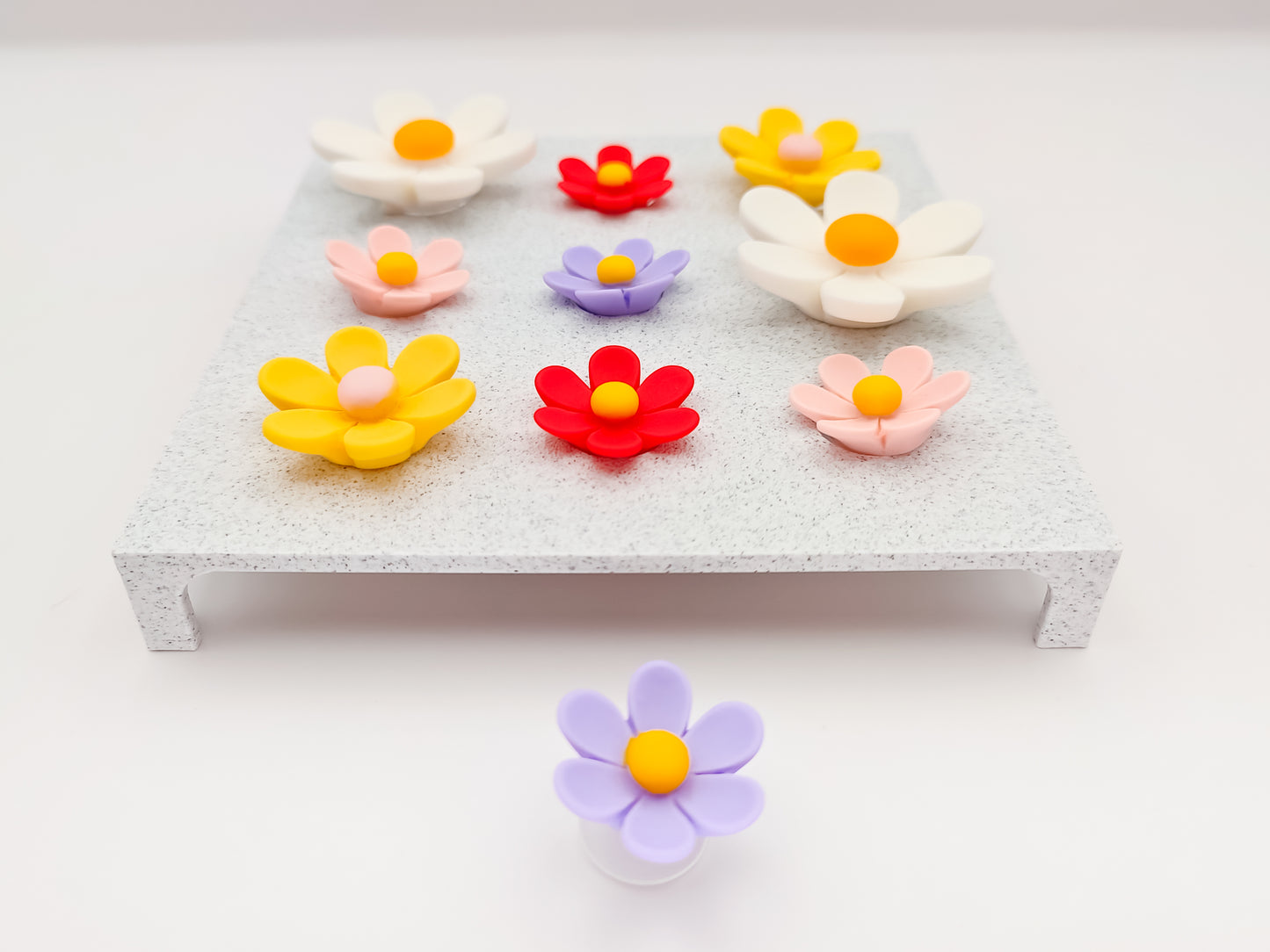 Sunset Flowers Clog Charm 10pc Set
