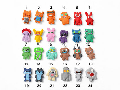 Ugly Monster Clog Charms