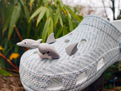 Shark & Dolphin 3D Clog Charms