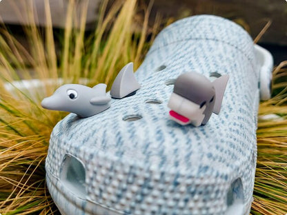 Shark & Dolphin 3D Clog Charms