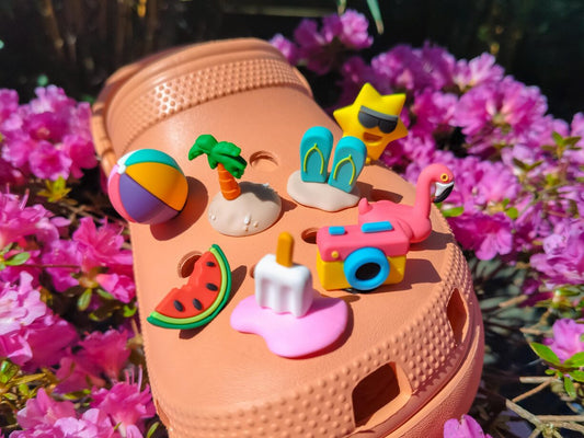 Summer Holiday Clog Charms