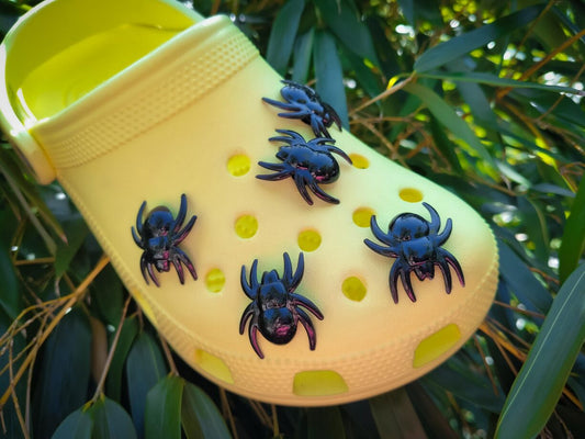 Scary Spiders Clog Charms