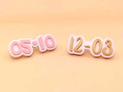 Personalized Date Clog Charms