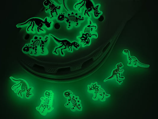 Dinosaur Skeleton Clog Charms