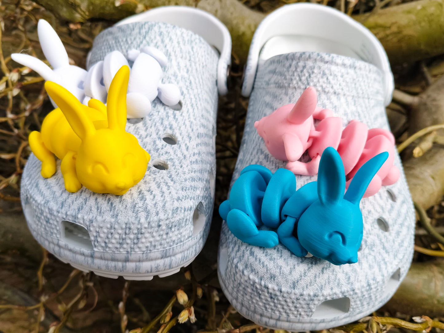 Flexi Bunny Clog Charm