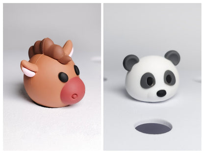 Animal Faces Clog Charms