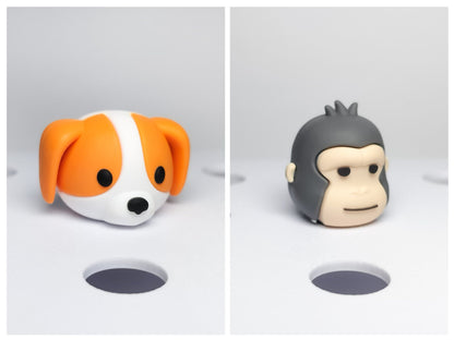 Animal Faces Clog Charms