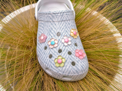 Pastel Jelly Flower Clog Charms
