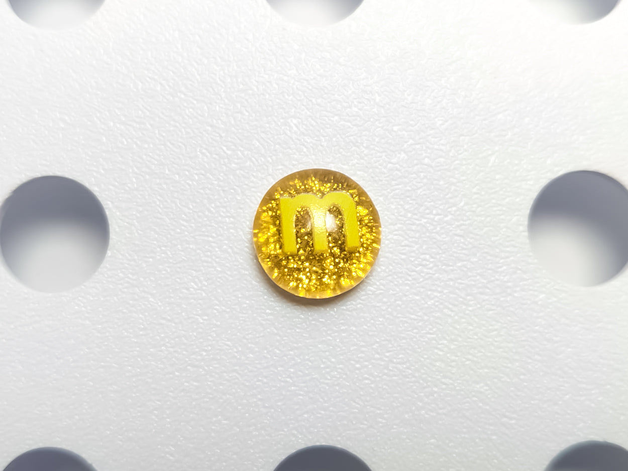 Glitter M&M Candy Clog Charms